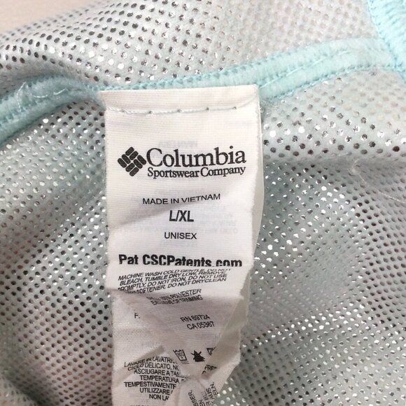 Columbia Omni-Heat Beanie Hat Unisex Size L/XL Mint Blue Fleece Winter Snow - Picture 4 of 4